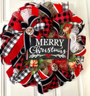 Buffalo Check Merry Christmas Wreath