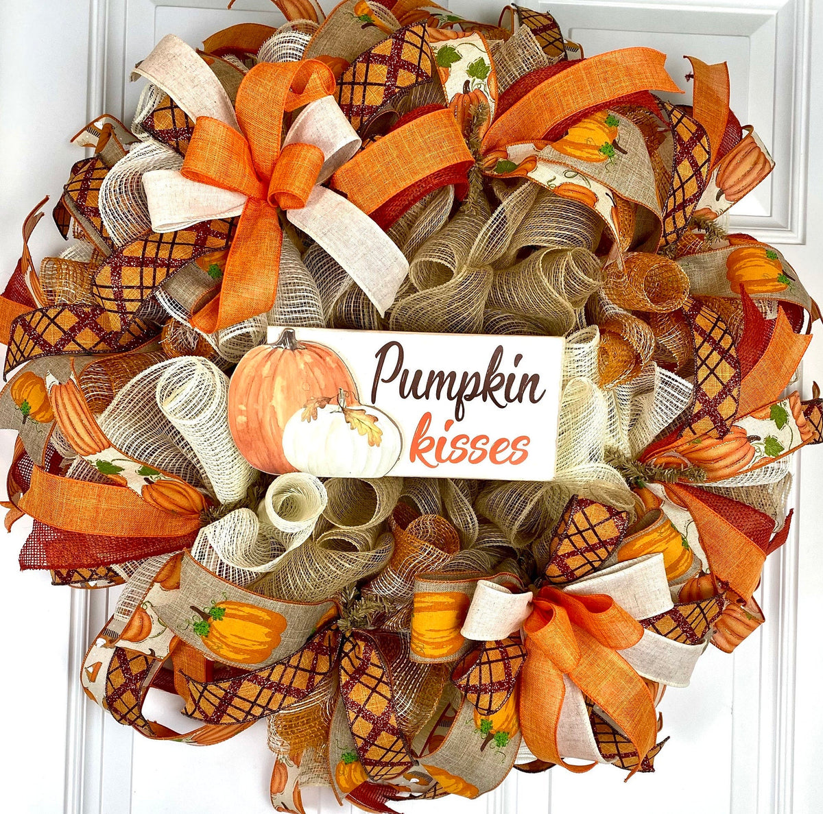 Pumpkin Kisses Fall Wreath