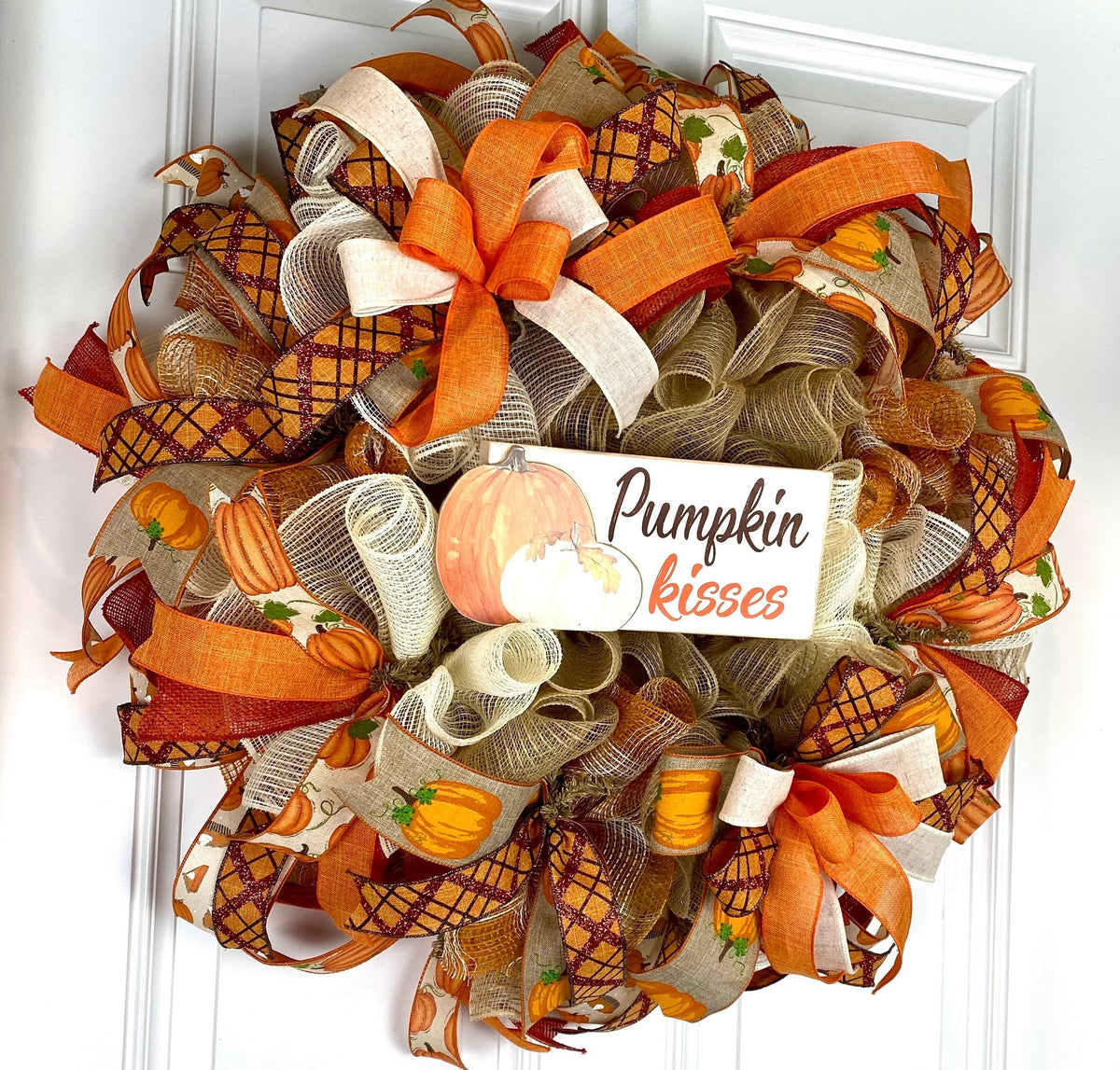 Pumpkin Kisses Fall Wreath