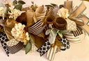 Fall Hydrangea & Lambs Ear Garland - Autumn Home Decor