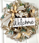 Neutral Everyday Farmhouse Wreath / with options