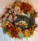 Fall Wreath, Thanksgiving Wreath, Welcome Wreath, Fall grapevine, French Country wreath for front door, Farmhouse, fall decor