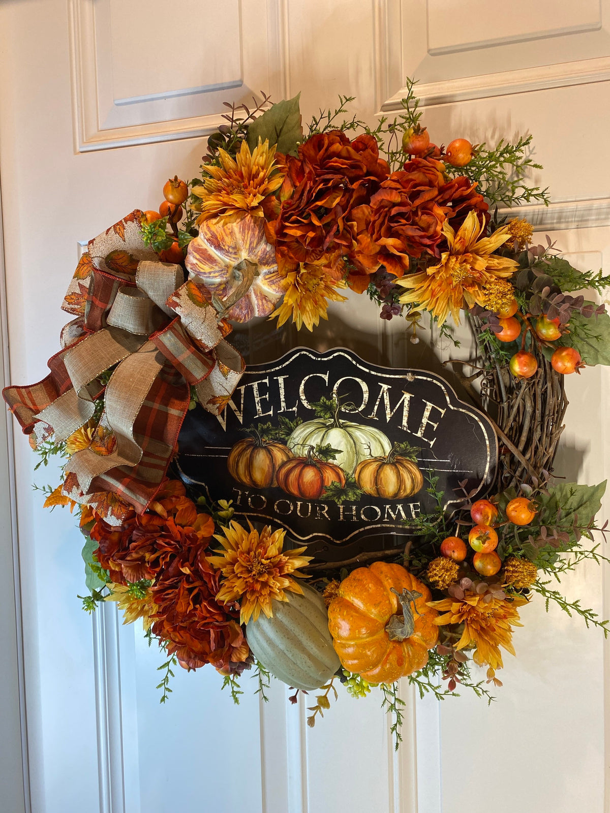 Fall Wreath, Thanksgiving Wreath, Welcome Wreath, Fall grapevine, French Country wreath for front door, Farmhouse, fall decor