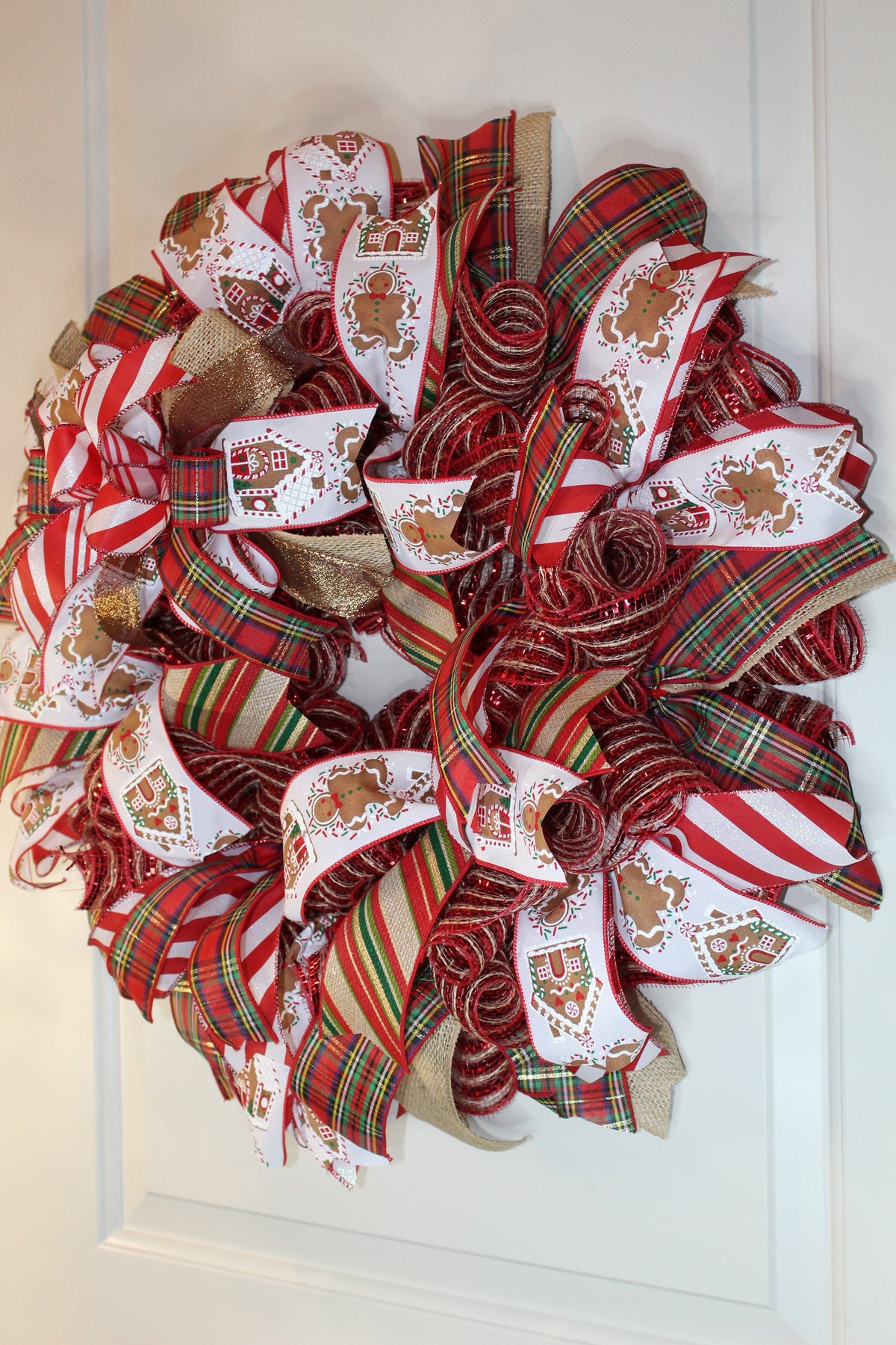 Gingerbread Wreath, Christmas Wreath, Holiday Decor