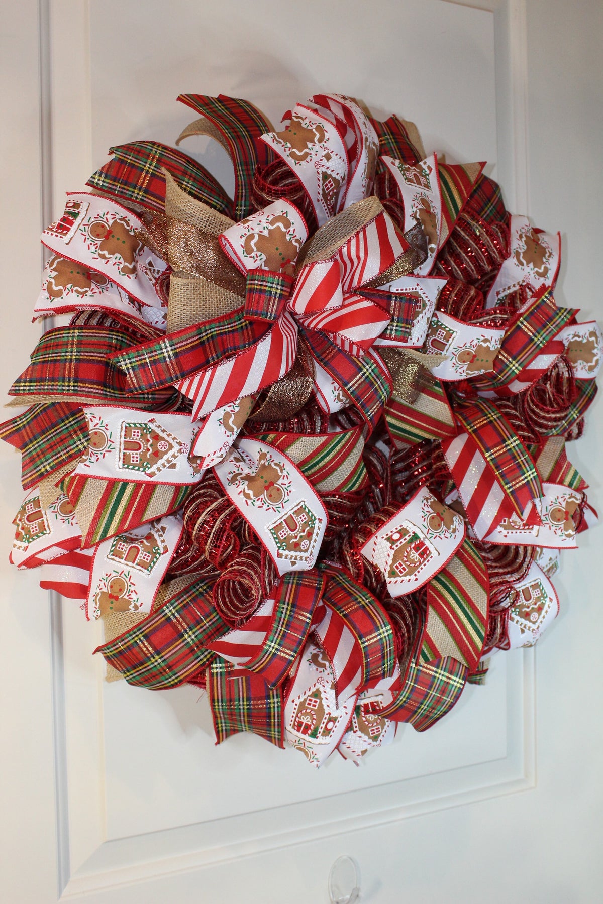 Gingerbread Wreath, Christmas Wreath, Holiday Decor