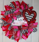 Valentine Wreaths, Valentines Day Wreaths, Heart Wreath, Harlequin Valentine Heart