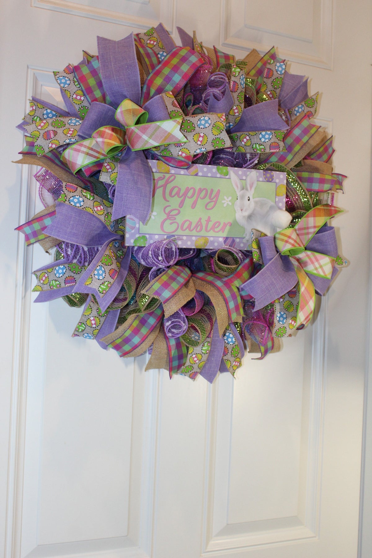 Elegant Tulip Easter Wreath, Spring Wreath for front door, Happy Easter, Tulip Wreath, Deco Mesh Wreath, Easter, Front Door Wreath