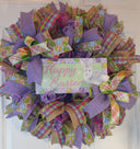 Elegant Tulip Easter Wreath, Spring Wreath for front door, Happy Easter, Tulip Wreath, Deco Mesh Wreath, Easter, Front Door Wreath