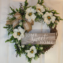 Everyday Wreath, Magnolia, Home Sweet Home, Front Door Everyday Grapevine Wreath