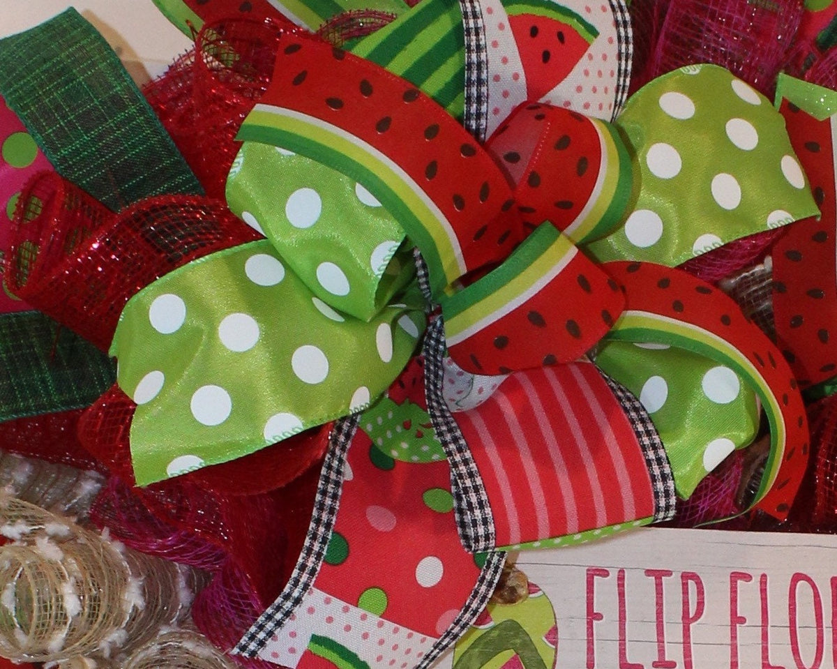 Flip Flop Summer Watermelon Wreath