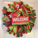 Flip Flop Summer Watermelon Wreath, Front Door Wreath, Kitchen Wreath, Spring Wreath, Boho