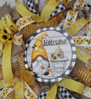 Gnome Bee Wreath for Summer