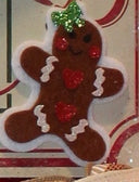 Gingerbread Wreath, Christmas wreath, Gingerbread bakery, Large Christmas Wreath for front door