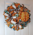 Teal Pumpkin Wreath