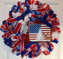 Christmas Patriotic Wreath, Military