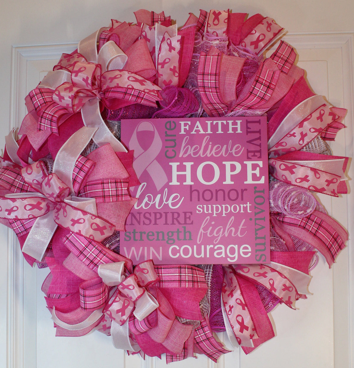 Breast Cancer Survivor Wreath - Gift