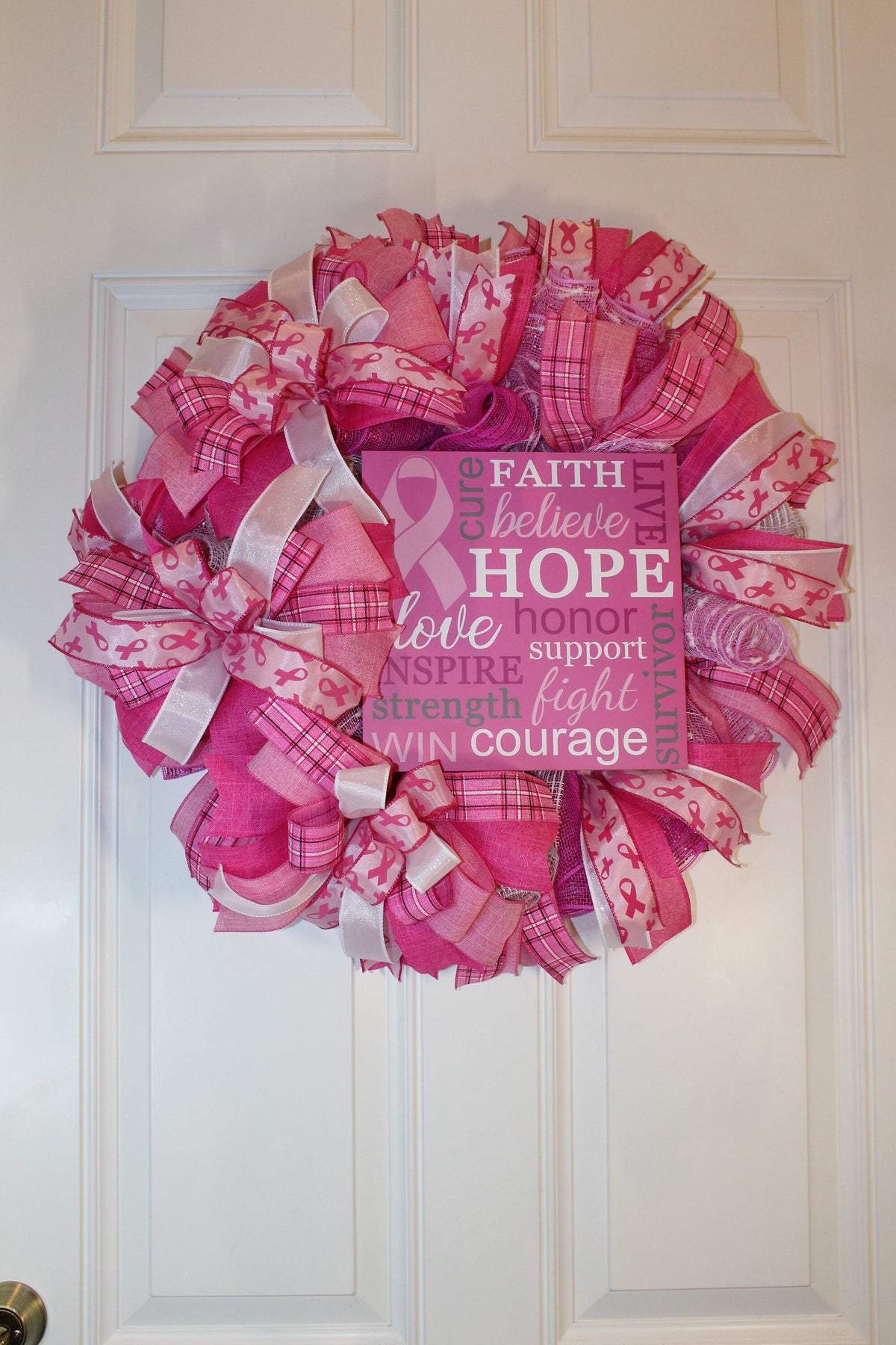 Breast Cancer Survivor Wreath - Gift