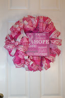 Breast Cancer Survivor Wreath - Gift