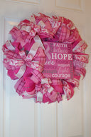 Breast Cancer Survivor Wreath - Gift