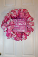 Breast Cancer Survivor Wreath - Gift