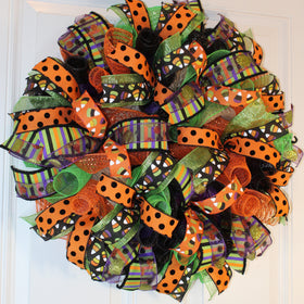 Colorful Halloween Wreath