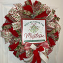 Christmas Mistletoe Wreath