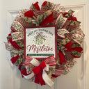 Christmas Mistletoe Wreath