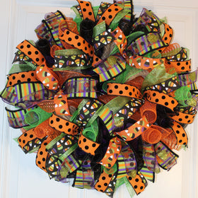 Colorful Halloween Wreath