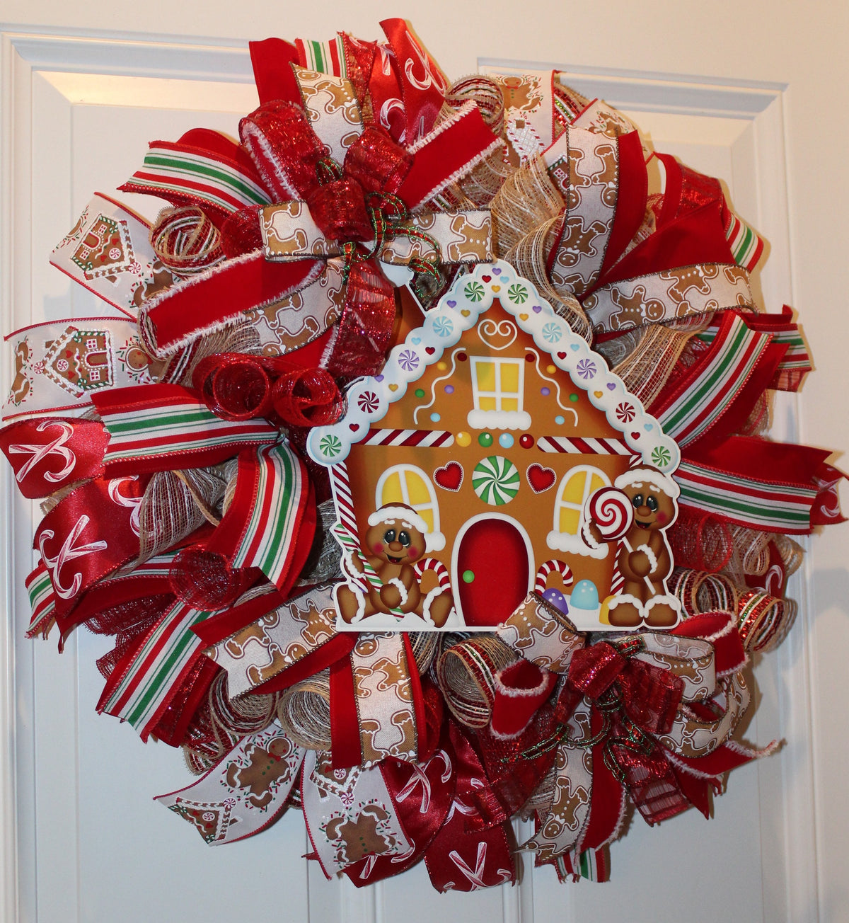 Christmas Gingerbread House Wreath, Bakery Wreath