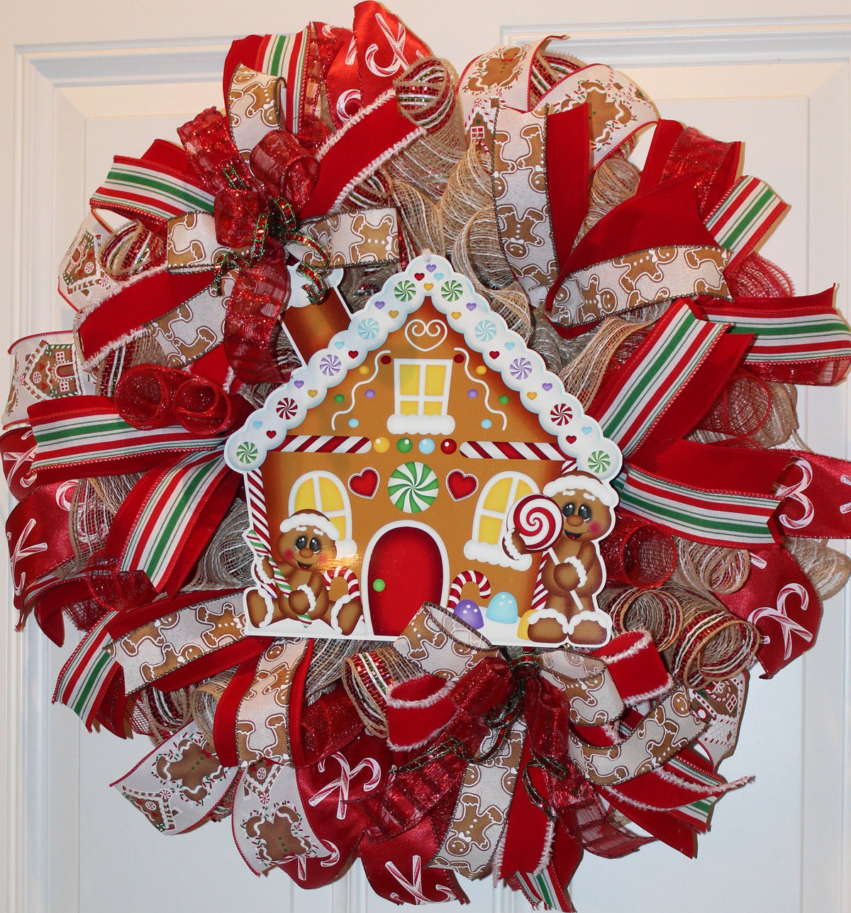 Christmas Gingerbread House Wreath, Bakery Wreath