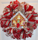 Christmas Gingerbread House Wreath, Bakery Wreath