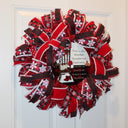 Christmas in Heaven Wreath: Buffalo Check Deco Mesh, Sympathy Gift