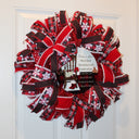 Christmas in Heaven Wreath: Buffalo Check Deco Mesh, Sympathy Gift