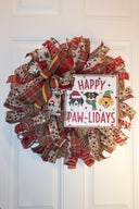 Dog Lover Christmas Wreath / Happy Paw-lidays,