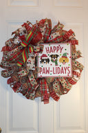 Dog Lover Christmas Wreath / Happy Paw-lidays,
