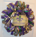 Mardi Gras Wreath for Front Door