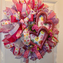 Candy Heart Valentine Wreath: Pastel Colors, Conversation Hearts