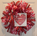 Valentine Wreath, Cupid, Heart Wreath, Valentine Wreath for front door, Double Doors