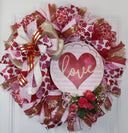 XL Valentine Wreaths, Valentines Day Decor, Heart Wreath, Valentine Heart, Gift for her