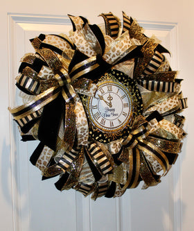 Elegant New Years Wreath