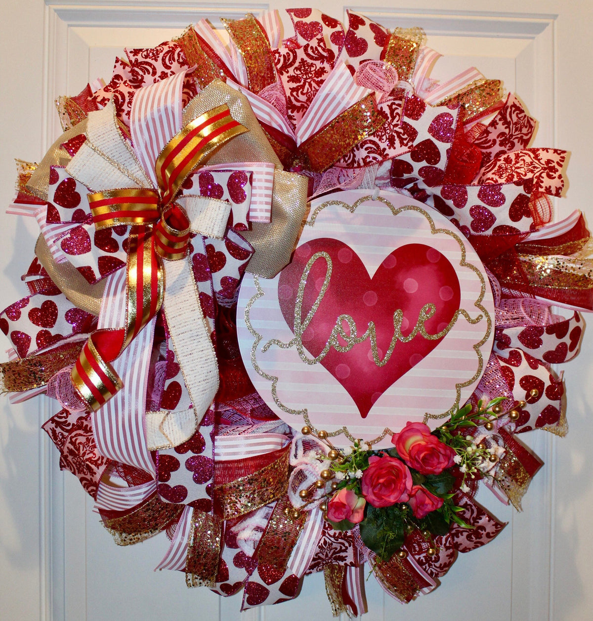 XL Valentine Wreaths, Valentines Day Decor, Heart Wreath, Valentine Heart, Gift for her