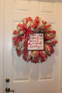 Valentines Day Wreath, Song of Solomon, Gift for her