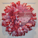 Valentine Day Wreath, Valentine Wreath, Heart Wreath, Pink & Red Wreath, Front Door Valentine Wreath, Double Doors