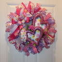 Candy Heart Valentine Wreath: Pastel Colors, Conversation Hearts
