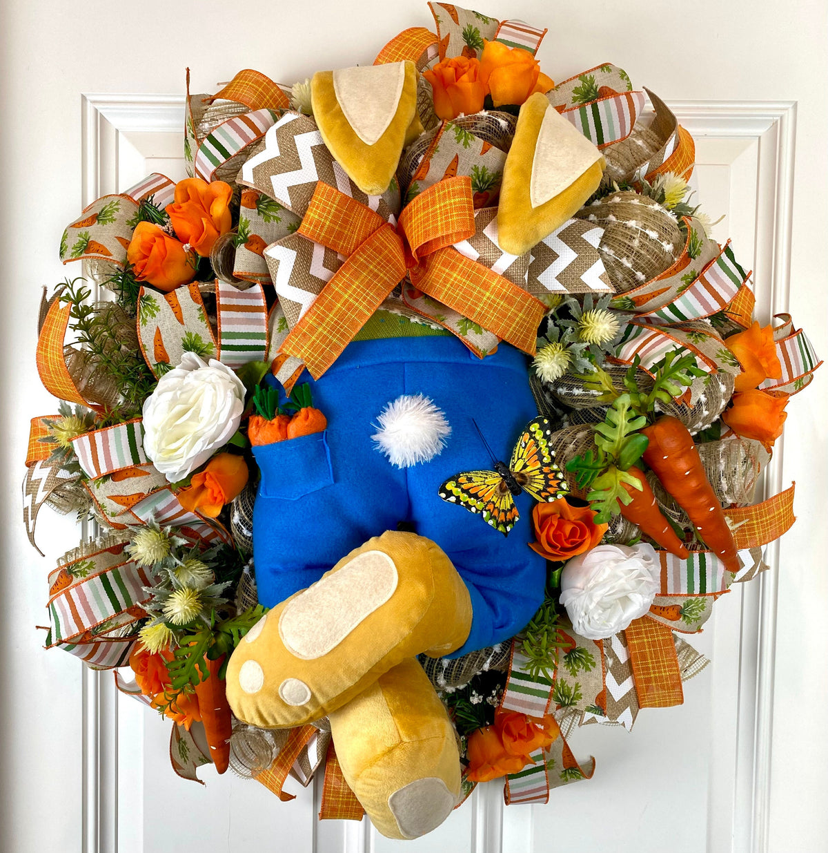 Spring Bunny Wreath / Carrot Patch