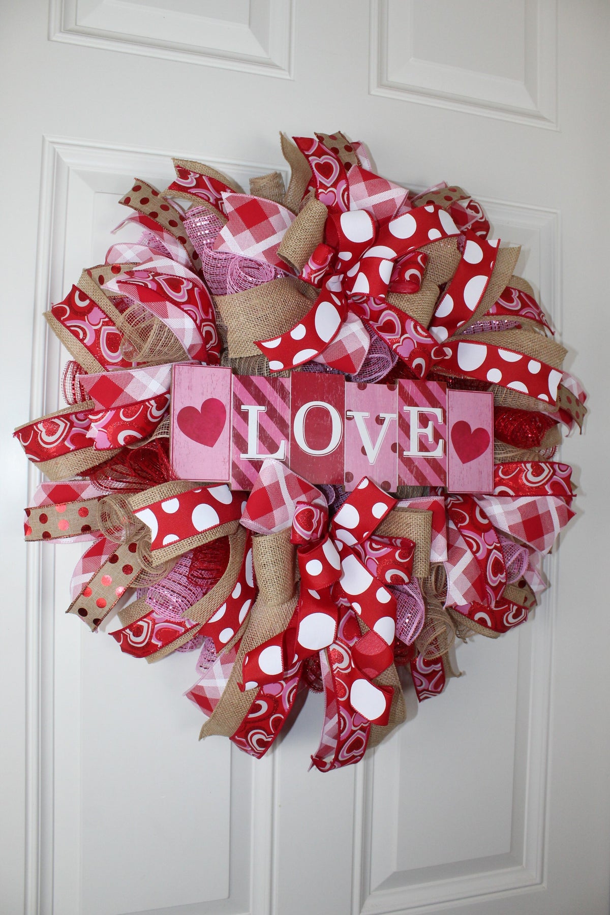 Valentines Day Wreath, Valentine Wreath, Heart Wreath, Pink & Red Wreath, Front Door Valentine Wreath, Double Doors
