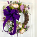 Lavender Peony Wreath: Farmhouse Front Door Decor