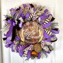 XL Everyday Wreath, Christian Wreath, Daily Bread, Farmhouse All Season Wreath, Spring Wreath, Summer Deco Mesh