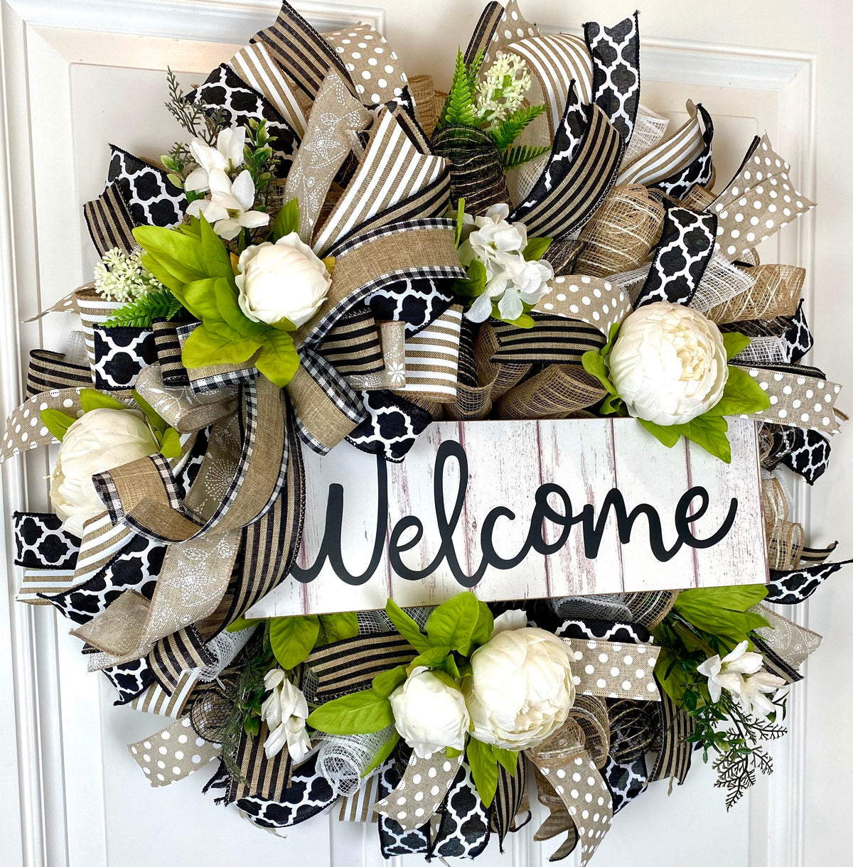 Everyday Peony Wreath with color options