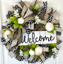 Everyday Peony Wreath with color options
